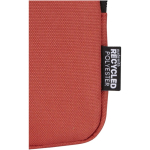 Borsa da fissare alle bottiglie idrorepellente con zip e velcro color mogano vista dettaglio 1