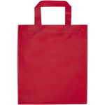 Mini borsa riciclata in tessuto non tessuto termosaldato 3L color rosso seconda vista posteriore