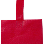 Mini borsa riciclata in tessuto non tessuto termosaldato 3L color rosso vista dettaglio 1