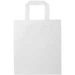Mini borsa riciclata in tessuto non tessuto termosaldato 3L color bianco seconda vista frontale