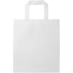 Mini borsa riciclata in tessuto non tessuto termosaldato 3L color bianco seconda vista posteriore