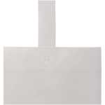 Mini borsa riciclata in tessuto non tessuto termosaldato 3L color bianco vista dettaglio 1