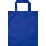Mini borsa riciclata in tessuto non tessuto termosaldato 3L color blu reale seconda vista frontale
