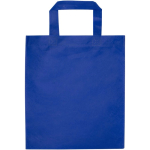 Mini borsa riciclata in tessuto non tessuto termosaldato 3L color blu reale seconda vista posteriore