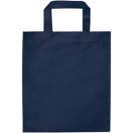 Mini borsa riciclata in tessuto non tessuto termosaldato 3L color blu mare seconda vista posteriore