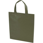 Mini borsa riciclata in tessuto non tessuto termosaldato 3L color verde scuro