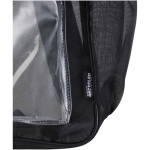 Zaino in rete riciclata trasparente con tasca frontale 18L color nero vista dettaglio 1