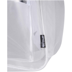 Zaino in rete riciclata trasparente con tasca frontale 18L color bianco vista dettaglio 1