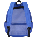 Zaino in rete riciclata trasparente con tasca frontale 18L color blu reale seconda vista posteriore