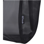 Borsa tote trasparente in rete riciclata con cerniera 23L color nero vista dettaglio 1