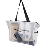 Borsa tote trasparente in rete riciclata con cerniera 23L color bianco seconda vista