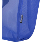 Borsa tote trasparente in rete riciclata con cerniera 23L color blu reale vista dettaglio 1