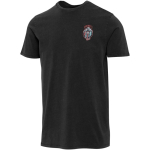 T-shirt uomo a maniche corte in cotone ring-spun 160 g/m2 Elevate color nero vista con stampa serigrafica