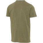 T-shirt uomo a maniche corte in cotone ring-spun 160 g/m2 Elevate color verde scuro terza vista posteriore