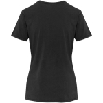 T-shirt da donna a maniche corte in cotone ring-spun 160 g/m2 Elevate color nero seconda vista posteriore