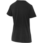 T-shirt da donna a maniche corte in cotone ring-spun 160 g/m2 Elevate color nero terza vista posteriore
