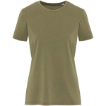 T-shirt da donna a maniche corte in cotone ring-spun 160 g/m2 Elevate color verde scuro seconda vista frontale