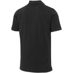 Polo uomo a maniche corte in piqué prelavato 200 g/m² Elevate color nero terza vista posteriore