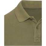 Polo uomo a maniche corte in piqué prelavato 200 g/m² Elevate color verde scuro vista dettaglio 1