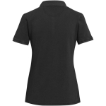 Polo da donna a maniche corte in piqué prelavato e preristretto 200 g/m2 Elevate color nero seconda vista posteriore
