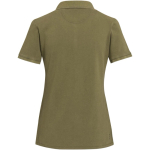 Polo da donna a maniche corte in piqué prelavato e preristretto 200 g/m2 Elevate color verde scuro seconda vista posteriore