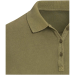 Polo da donna a maniche corte in piqué prelavato e preristretto 200 g/m2 Elevate color verde scuro vista dettaglio 1