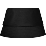Cappello leggero in poliestere con protezione solare 130 g/m² color nero seconda vista posteriore