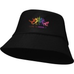 Cappello leggero in poliestere con protezione solare 130 g/m² color nero