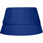 Cappello leggero in poliestere con protezione solare 130 g/m² color blu seconda vista posteriore