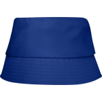 Cappello leggero in poliestere con protezione solare 130 g/m² color blu seconda vista frontale