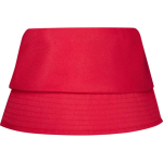 Cappello leggero in poliestere con protezione solare 130 g/m² color rosso seconda vista posteriore