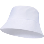 Cappello leggero in poliestere con protezione solare 130 g/m² color bianco
