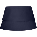 Cappello leggero in poliestere con protezione solare 130 g/m² color blu mare seconda vista posteriore