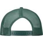 Cappellino a 6 pannelli in twill di cotone con visiera piatta 260 g/m2 color verde scuro seconda vista posteriore