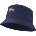 Cappello da sole leggero in nylon ad asciugatura rapida 105 g/m2 color blu mare vista con stampa serigrafica