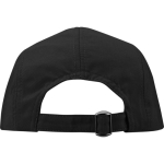 Cappellino in nylon impermeabile con protezione solare 105 g/m2 color nero seconda vista posteriore