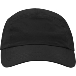 Cappellino in nylon impermeabile con protezione solare 105 g/m2 color nero seconda vista frontale