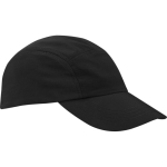Cappellino in nylon impermeabile con protezione solare 105 g/m2 color nero vista laterale