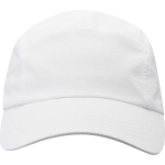 Cappellino in nylon impermeabile con protezione solare 105 g/m2 color bianco seconda vista frontale