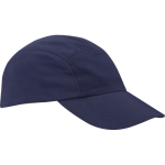 Cappellino in nylon impermeabile con protezione solare 105 g/m2 color blu mare vista laterale