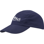 Cappellino in nylon impermeabile con protezione solare 105 g/m2 color blu mare vista con stampa serigrafica