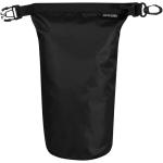 Borsa impermeabile compatta riciclata con chiusura arrotolabile 1L color nero seconda vista frontale