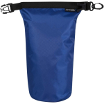 Borsa impermeabile compatta riciclata con chiusura arrotolabile 1L color blu reale seconda vista frontale