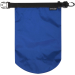 Borsa impermeabile compatta riciclata con chiusura arrotolabile 1L color blu reale terza vista frontale