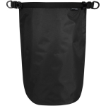 Borsa da viaggio riciclata impermeabile con chiusura arrotolabile 5L color nero seconda vista frontale