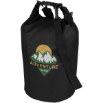 Borsa da viaggio riciclata impermeabile con chiusura arrotolabile 5L color nero