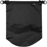 Borsa da viaggio riciclata impermeabile con chiusura arrotolabile 5L color nero terza vista frontale