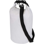 Borsa da viaggio riciclata impermeabile con chiusura arrotolabile 5L color bianco