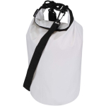Borsa da viaggio riciclata impermeabile con chiusura arrotolabile 5L color bianco seconda vista