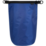 Borsa da viaggio riciclata impermeabile con chiusura arrotolabile 5L color blu reale seconda vista frontale